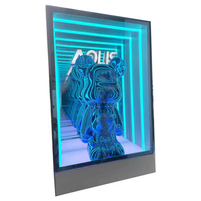Model Lego Mini Figure Infinity LED Sign Display Case met DC12V/AC110-220V Spanning
