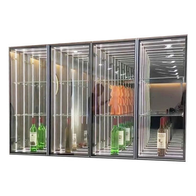 Model Lego Mini Figure Infinity LED Sign Display Case met DC12V/AC110-220V Spanning