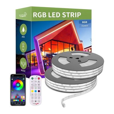 Waterdichte 5M LED strip kit met RGB kleurveranderende functie en hoge lichtstroom van 110lm