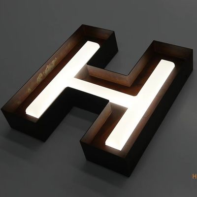 Op maat gemaakte LED-letterschrifttekens met dubbele zijde verlicht voor binnen- en buitendisplay