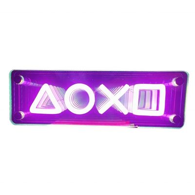 Stroomverbruik DC 12V/AV110V-220V LED Letters Abyss Mirror Advertentie lichten Hang