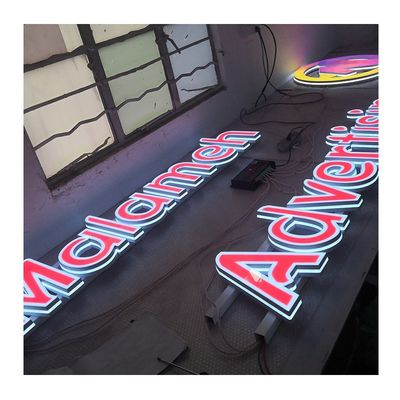 Verkoop Helder Lichtgevende Tekens Plastic LED Sign Channel Letter met aangepaste grootte