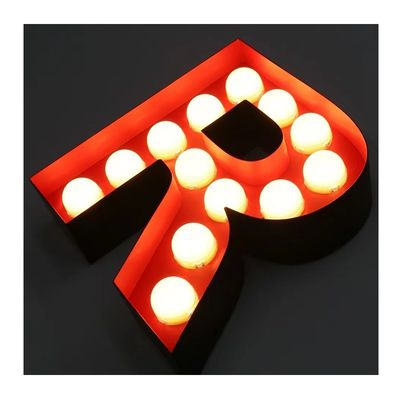 Winkelcentrum signage Custom LED achtergrondverlichting letters met neonlicht en aluminium letters