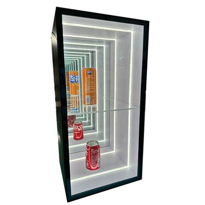 DC12V/AC110-220V Spanning Infinity Mirror Abyss Display Cases voor uw winkel vitrines