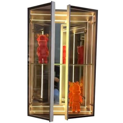 DC12V/AC110-220V Spanning Infinity Mirror Abyss Display Cases voor uw winkel vitrines