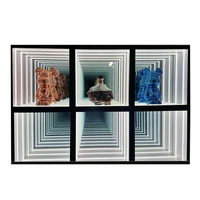 DC12V/AC110-220V Spanning Infinity Mirror Abyss Display Cases voor uw winkel vitrines