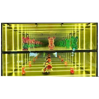 DC12V/AC110-220V Spanning Infinity Mirror Abyss Display Cases voor uw winkel vitrines