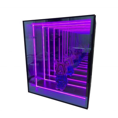 DC12V/AC110-220V Spanning Infinity Mirror Abyss Display Cases voor uw winkel vitrines
