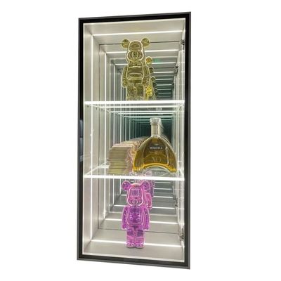 2024 Glasjuwelen 3D Infinity Mirror Display Hoog helderheids LED-licht inbegrepen