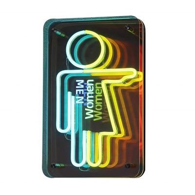 Delicaat LED neonbord Infinito Letters Infinity Mirror Logo voor binnenshuis