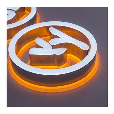 Persoonlijke grootte Frontverlichting en achtergrondverlichting 3D-LED-kanaalbriefborden voor deurreclame