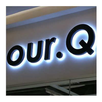 Persoonlijke grootte Frontverlichting en achtergrondverlichting 3D-LED-kanaalbriefborden voor deurreclame