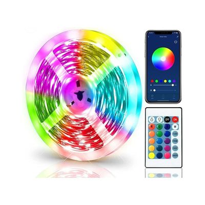 Modehuis Decoratie LED Strip Light 12V 50ft 15m 5050 RGB met slimme afstandsbediening