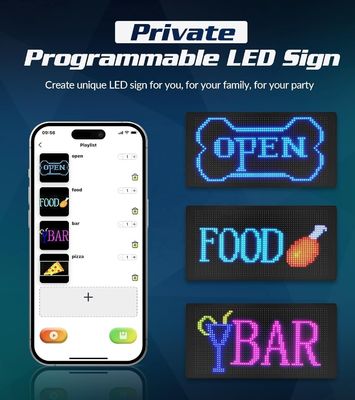 15.2CMx10.5CMx10.5CM Pakket afmetingen Flexibel LED-display met Smart APP-besturing