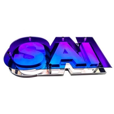 Gepersonaliseerde stroomverbruik Infinity Mirror Sign Logo 3D LED Letter Elektronisch teken