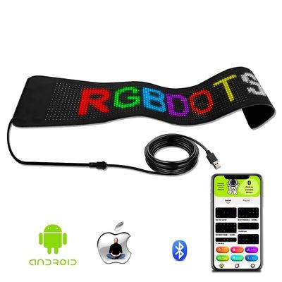 LED-paneel Advertentiebord Helder Bluetooth-appcontrole met flexibel scherm en leerkoffer