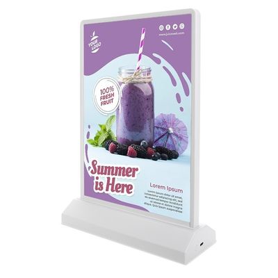 Productlancering Lichte borden LED Ultra dunne lichte doos voor binnenmarketingstrategieën