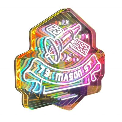Acryl 3D Hologram Display Screen LED Digital Signage voor spiegel Sign letters Light Box