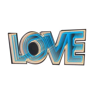 Custom Designs Delicate LED Mini Letters voor Acryl Abyss Mirror Directional Signage