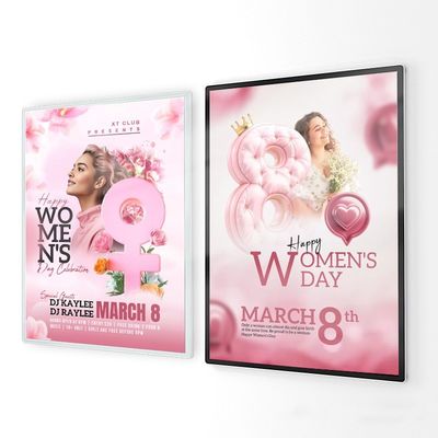 Installatie Wandmontage LED menubord voor restaurantwinkel A1 A2 A3 A4 A5