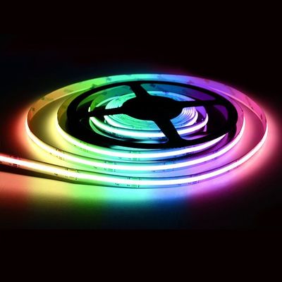 Kleurrijke huisverlichting 24V RGBCW Adreserbare Cob LED strip met controller en 6000lm