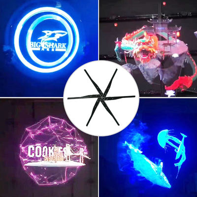 Hoge resolutie 115cm 3d hologram Holographic Led Fan voor binnen- en buitenbranding