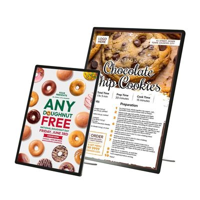 Moderne Aluminium Snap Frame LED lichtdoos voor restaurant menu bord en poster display