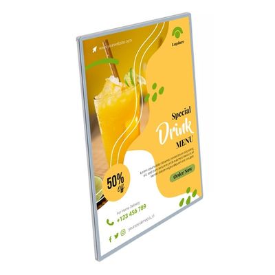 Ultra dun aluminium frame LED lichtdoos voor A0/A1/A2/A3/A4 posters Snap Window Display