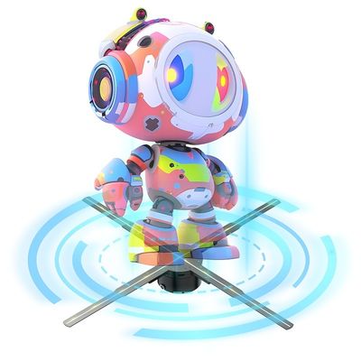 Hoge resolutie binnenshuis 3D-hologram LED-fandisplay voor effectieve advertentieoplossingen