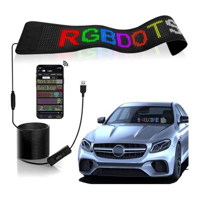 Programmeerbaar RGB-autosignal zacht paneel LED-scherm voor advertenties