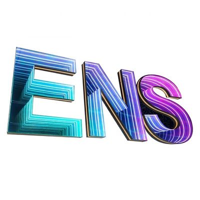 Custom Designs Infinity Mirror Logo Rgb Neon Sign Light Boxes voor reclame binnen