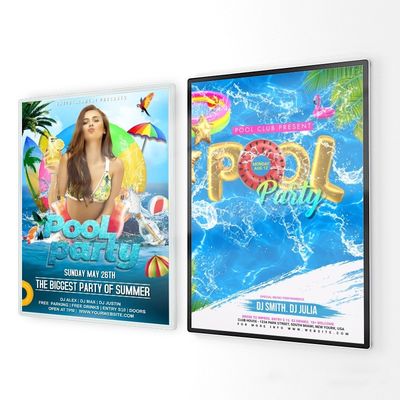 Krachtige Custom Menu Board Aluminium Frame Light Box voor Restaurant Cinema Marketing