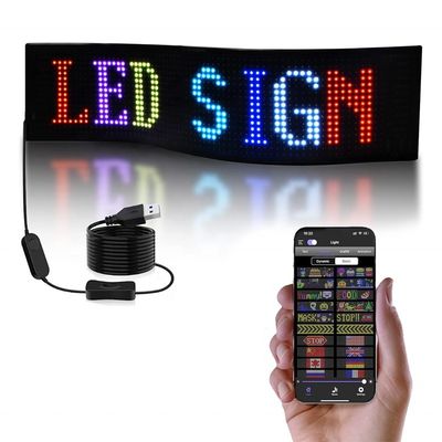 Flexibel USB-programmabel LED-matrixpaneel Kleurrijk scherm voor reclame binnen