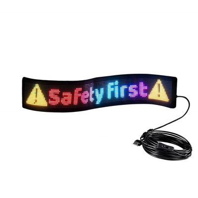 Nieuwste App Afstandsbediening Bewerkbare inhoud Bewegende bericht Flexibel Led Display voor Car Billboard
