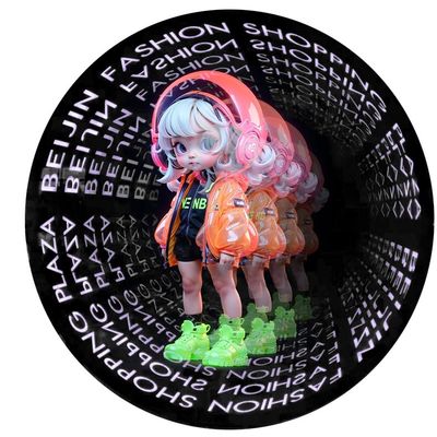 Geanimeerde videospeler 3D Infinity Mirror Hologram Light Box met Hang Installatie