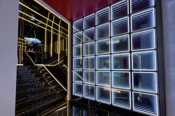 Geanimeerde videospeler 3D Infinity Mirror Hologram Light Box met Hang Installatie