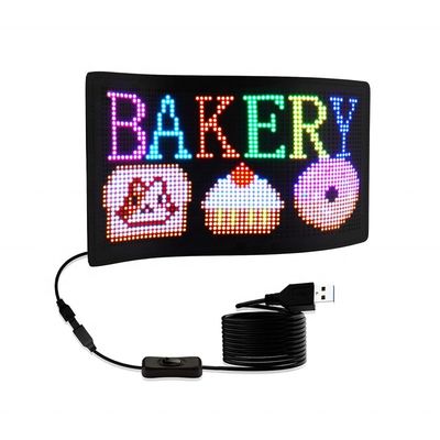 Led Auto Taxi Achterruit Reclame Digitaal Display Hoog Contrastverhouding Led Display