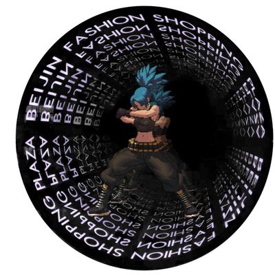 300000 uur werken Levensduur Indoor 3D holografische LED ventilator voor winkel billboard display