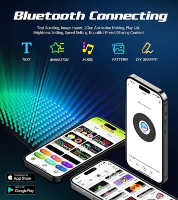 App Control LED Sign Board voor auto's Scrolling Text Digital Display Matrix Panel
