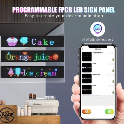 App Control LED Sign Board voor auto's Scrolling Text Digital Display Matrix Panel