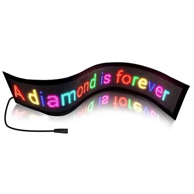 Helderheid 800-1100 cd/m2 Draagbaar USB Full Color Scrolling LED-paneel voor winkelwagen