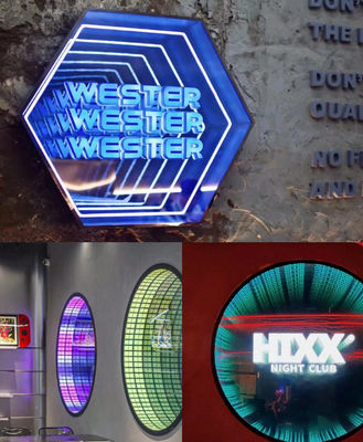 3D LED Hologram Fan Abyss Mirror Billboard Het ultieme advertentie-instrument