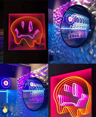 3D LED Hologram Fan Abyss Mirror Billboard Het ultieme advertentie-instrument