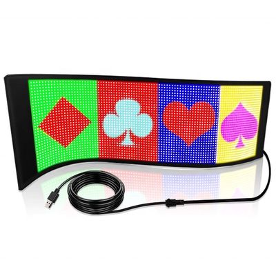 Mini-flexibel LED-scherm 12*48 pixels programmeerbaar zacht dot matrix scherm voor binnen