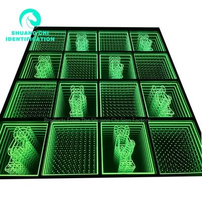Binnen- en buiten aanpassing Technologisch licht en schaduw Infinity vloer neon spiegel
