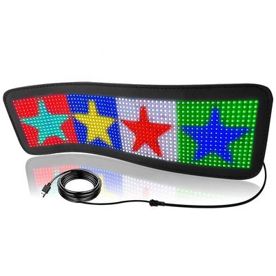 Flexibel LED-display Matrix panelen HD Full Color APP Control Zachte achterruit Autoschild