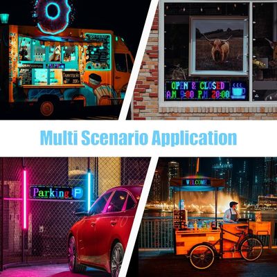 Flexibel LED-display Matrix panelen HD Full Color APP Control Zachte achterruit Autoschild