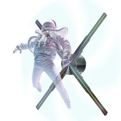 3D-hologramfan met SD-kaart APP-connectiviteit en oplaadbare batterij