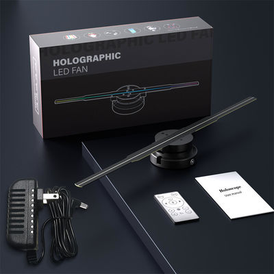 Indoor 3D reclame Holographic Led Fan 45 cm Led Light Display met cloud control