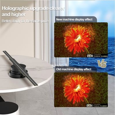 Indoor 3D reclame Holographic Led Fan 45 cm Led Light Display met cloud control